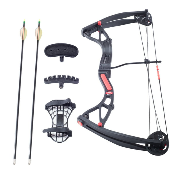 Right Hand 12-29-Pound Black PSE Youth Heritage Compound Bow Set